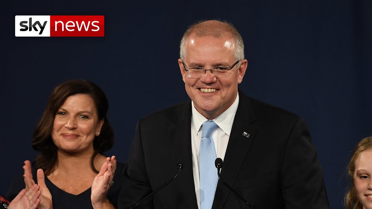 Australian PM Scott Morrison wins re-election