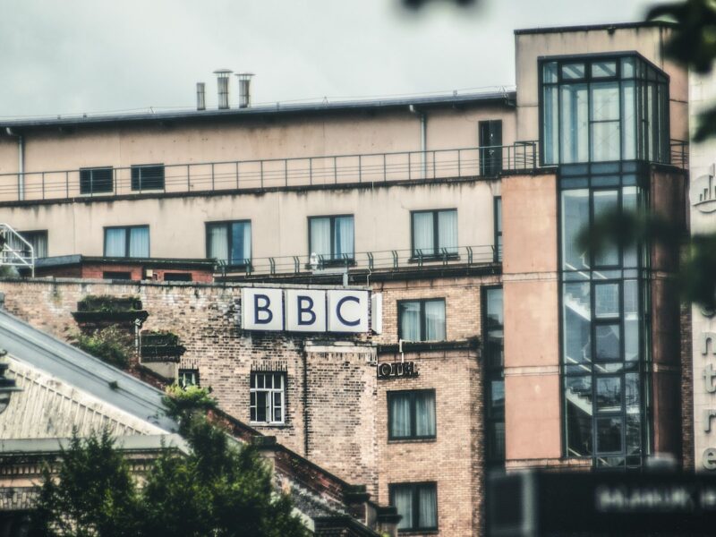 BBC logo on a building during daytime