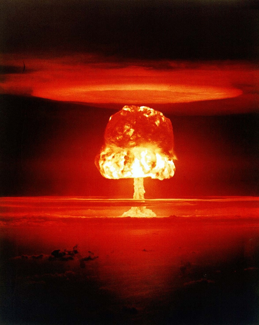 atomic bomb, mushroom cloud, explosion
