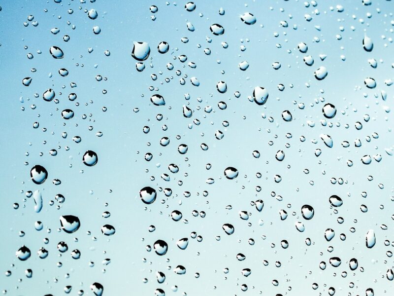 surface, rain, drops
