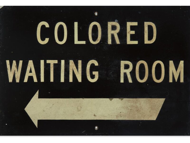 Imagine If the Sign Said ‘Colored Only’